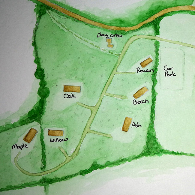 Map of the site