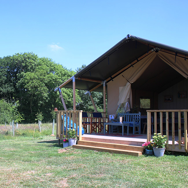 The veranda of Rowan safari tent