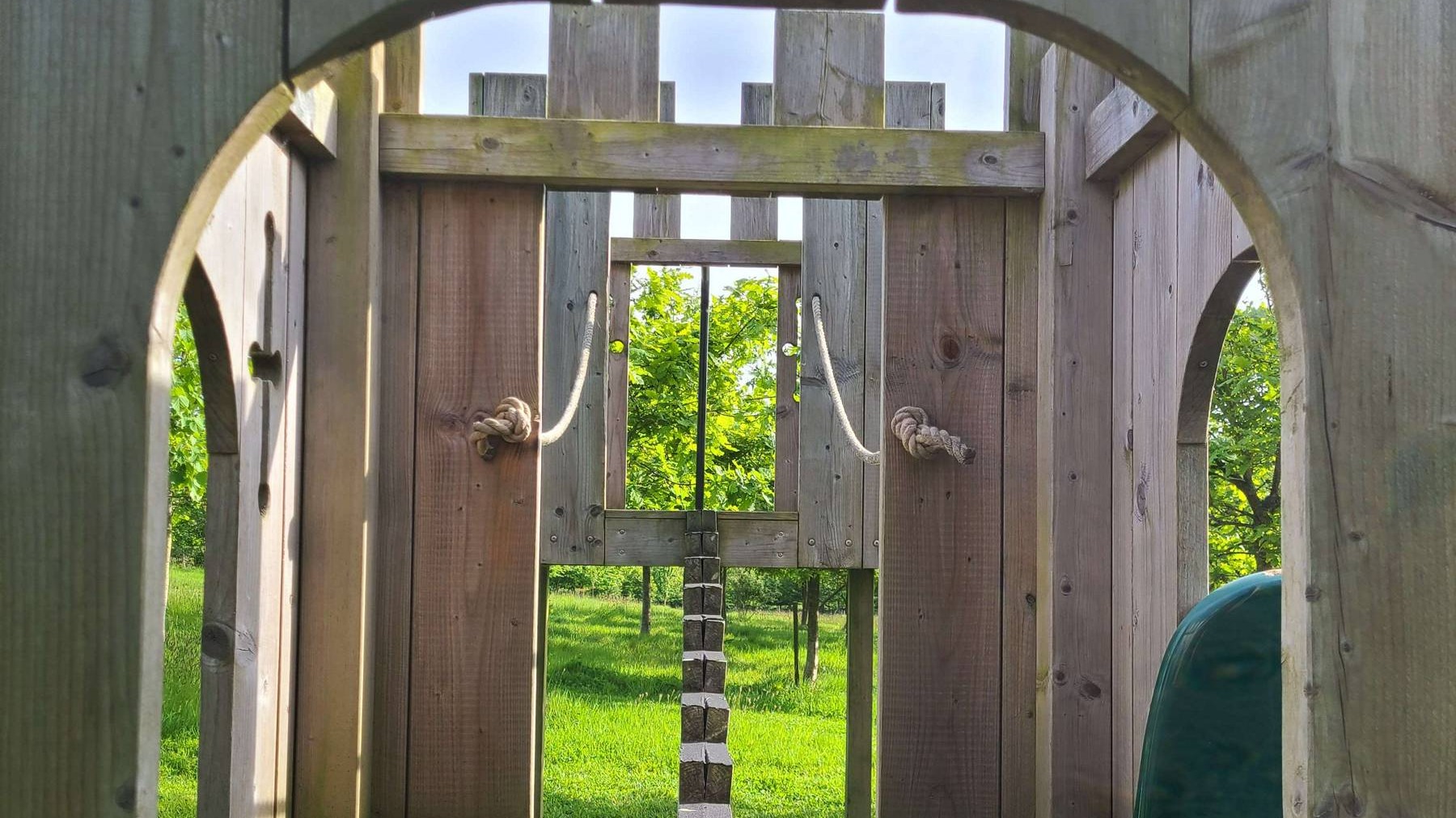The view inside the kids play area