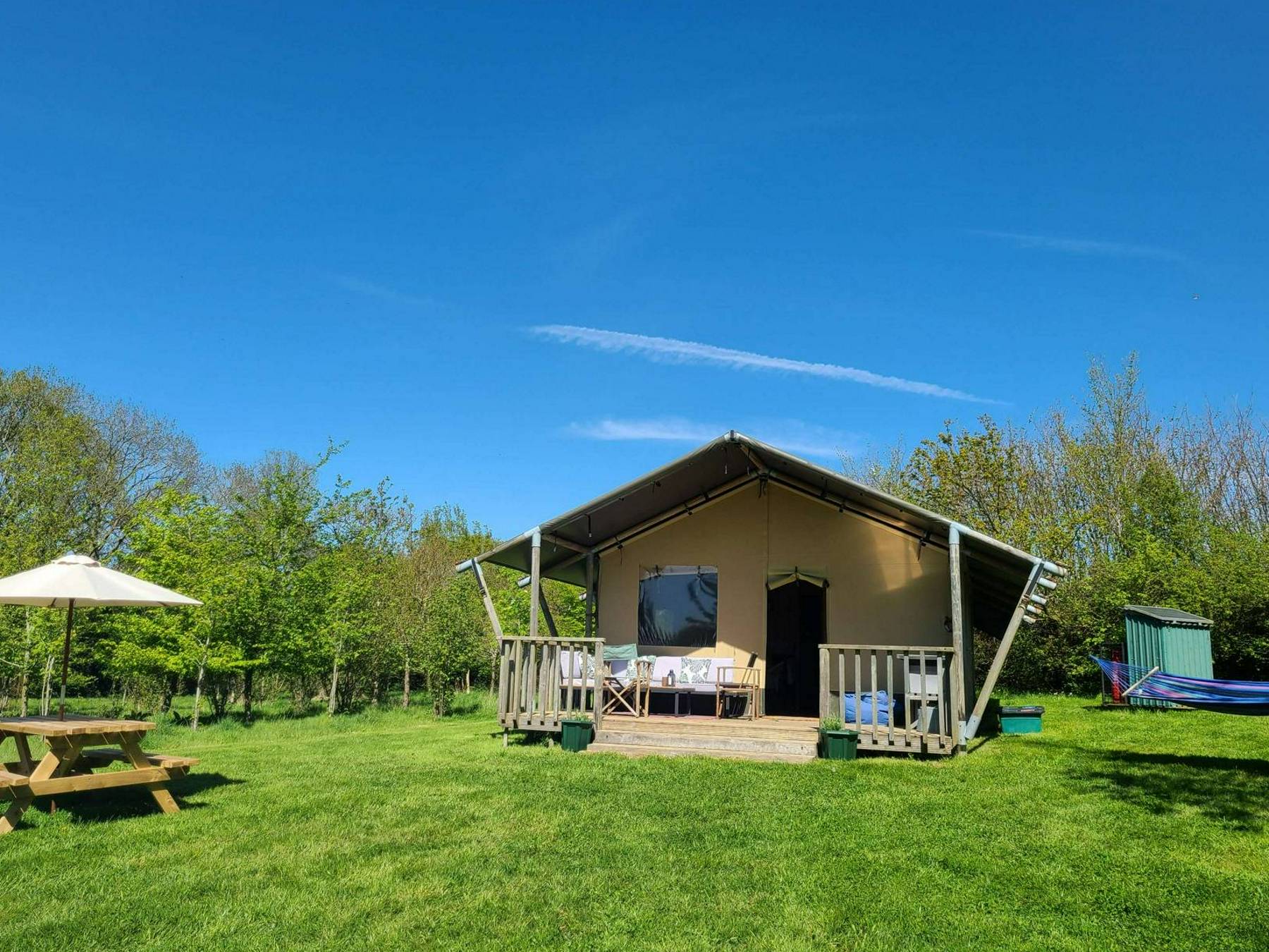 The veranda of Rowan safari tent
